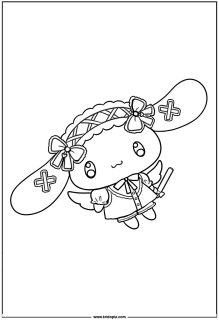 Cinnamoroll wearing a lolita dress