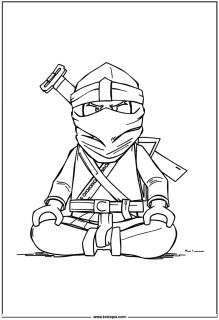 Ninjago meditating before training