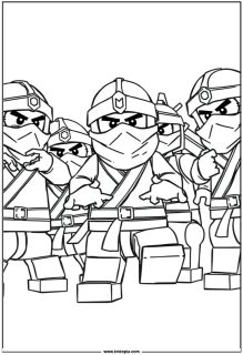 Ninjago practicing teamwork