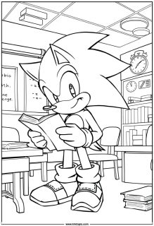 Sonic is reading