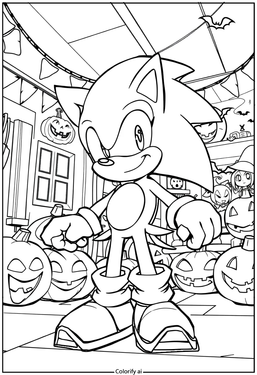 Sonic is celebrating Halloween